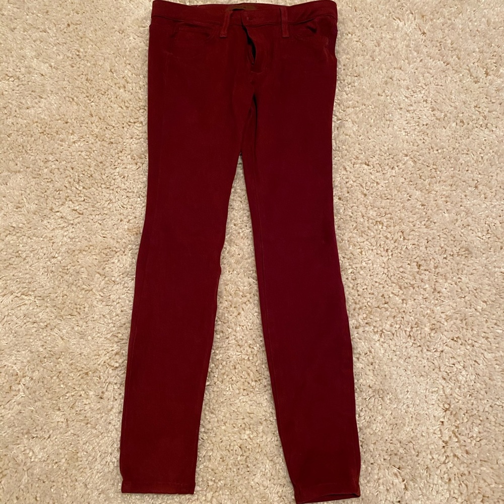Joe’s Jeans Suede Maroon